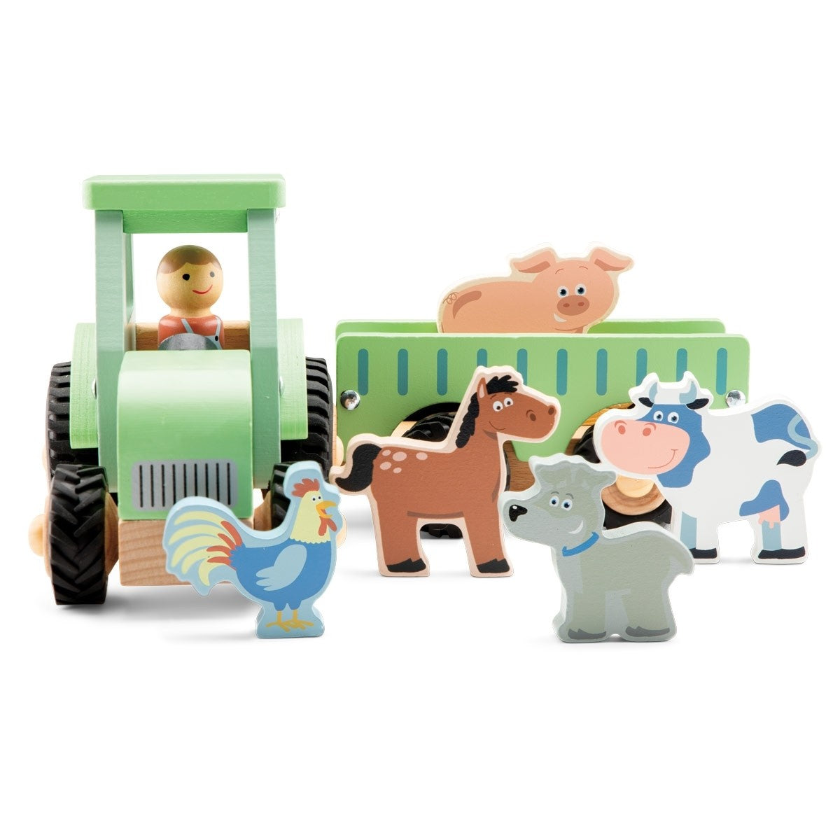 Large Farm Tractor with Animals