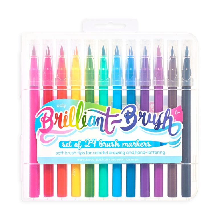 Ooly Art & Craft Ooly Markers Brilliant Brush Markers set of 24