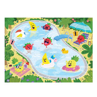 Peaceable Kingdom Floor Puzzles Peaceable Kingdom 70+ pc Scratch & Sniff Puzzle - Fruity Pool Party