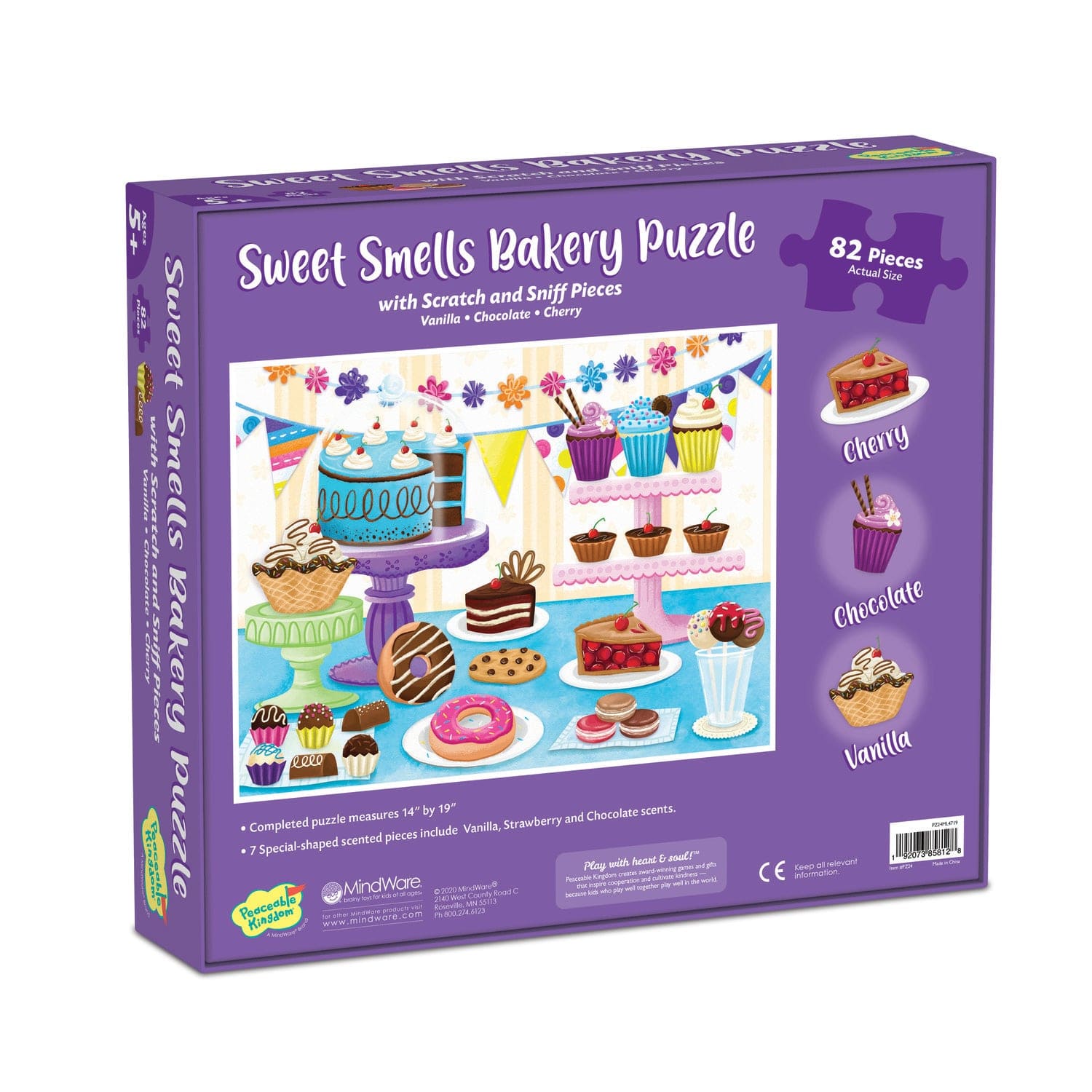Peaceable Kingdom Floor Puzzles Peaceable Kingdom 70+ pc Scratch & Sniff Puzzle - Sweet Smells Bakery