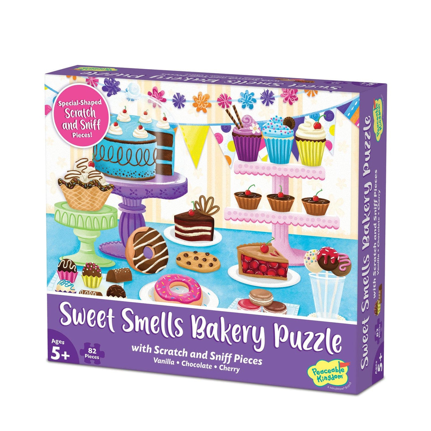 Peaceable Kingdom Floor Puzzles Peaceable Kingdom 70+ pc Scratch & Sniff Puzzle - Sweet Smells Bakery
