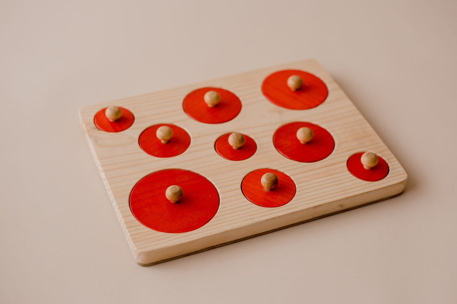 QToys Wooden Puzzles Montessori Size Puzzle