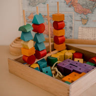 QToys Wooden Puzzles QToys Jumbo Sequencing Blocks