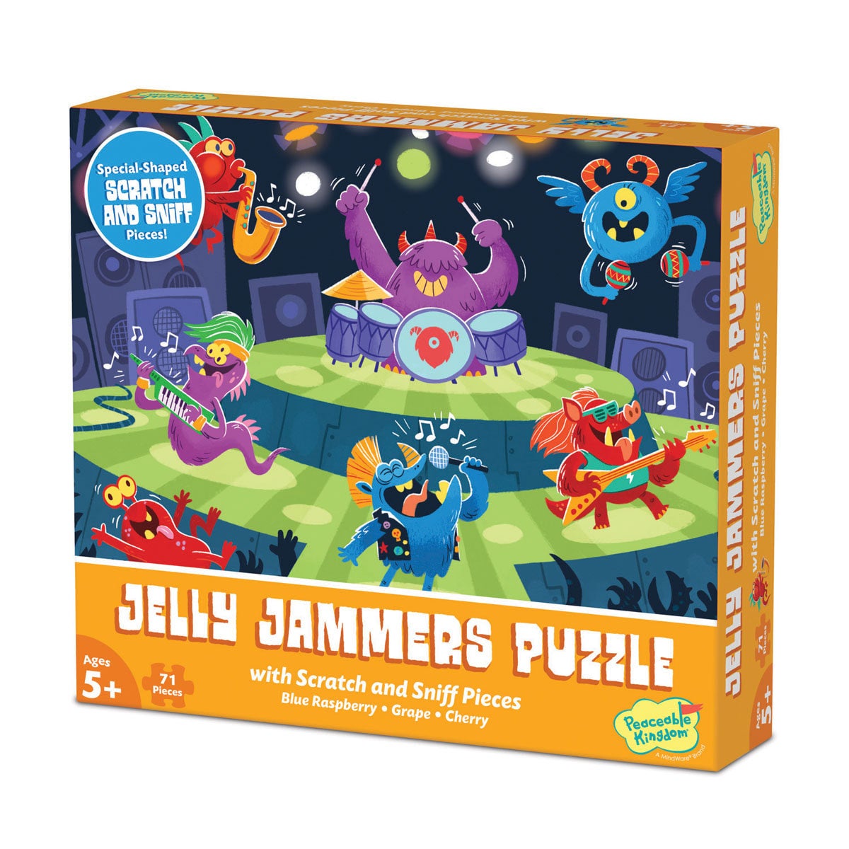 Peaceable Kingdom 70+ pc Scratch &amp; Sniff Puzzle - Jelly Jammers
