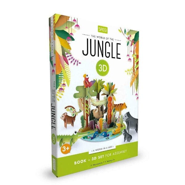 Sassi Junior Books Sassi Build and Book - The World of the Jungle 3D