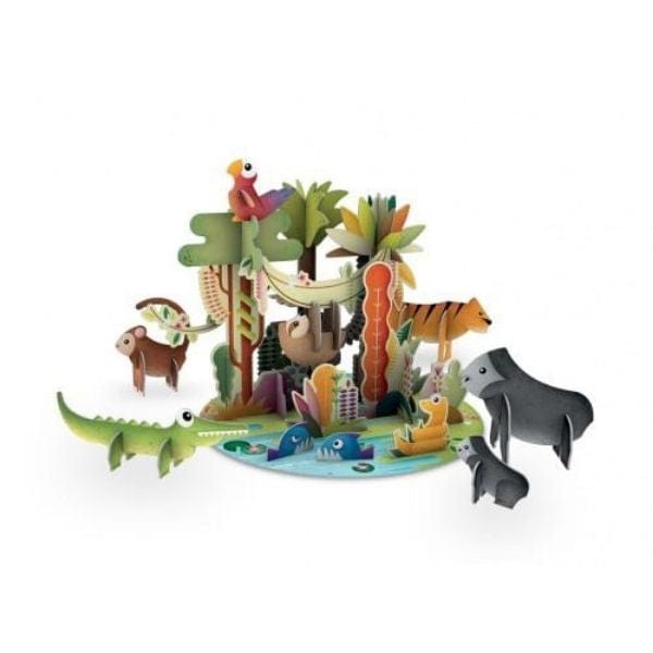Sassi Junior Books Sassi Build and Book - The World of the Jungle 3D