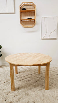 Round Table 90cm – Rubber Wood