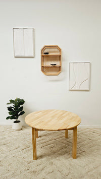 Round Table 90cm – Rubber Wood
