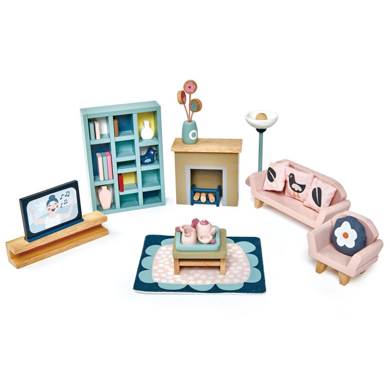 Tender Leaf Toys Doll Houses and Furniture Dovetail Sitting Room Set