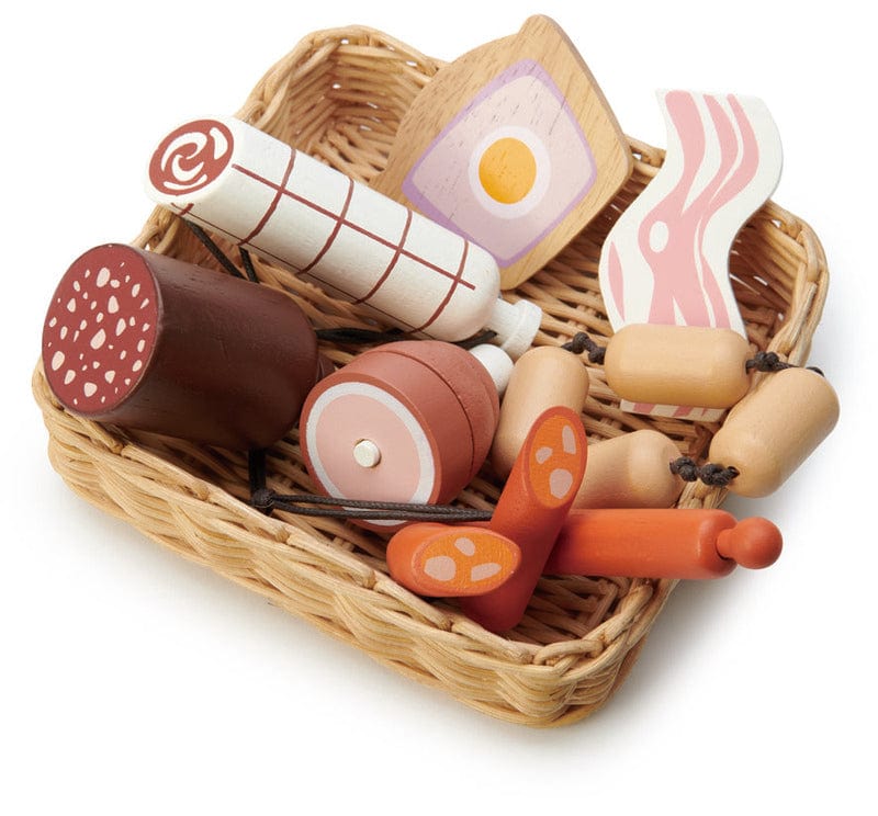 Tender Leaf Toys In the Kitchen Charcuterie Meat Basket