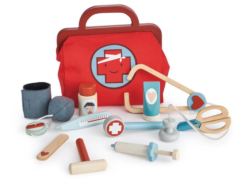 Tender Leaf Toys Pretend Play Doctor's Bag & Accessories
