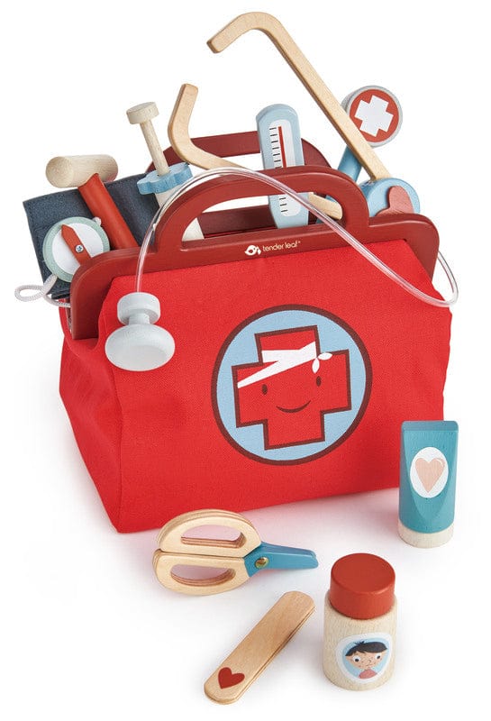 Tender Leaf Toys Pretend Play Doctor's Bag & Accessories