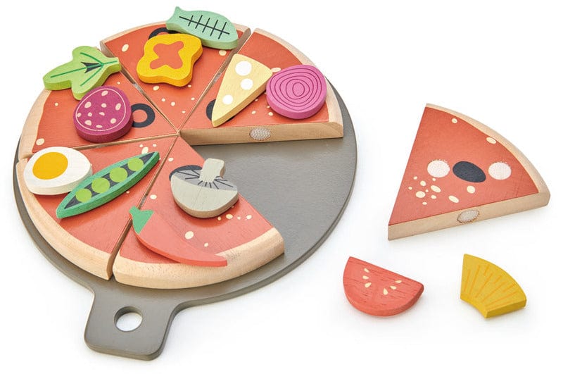 Tender Leaf Toys Wooden Blocks Pizza Party