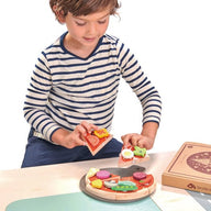 Tender Leaf Toys Wooden Blocks Pizza Party