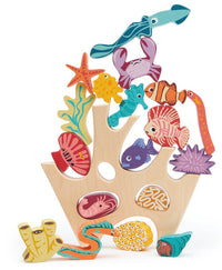 Tender Leaf Toys Wooden Blocks Stacking Coral Reef