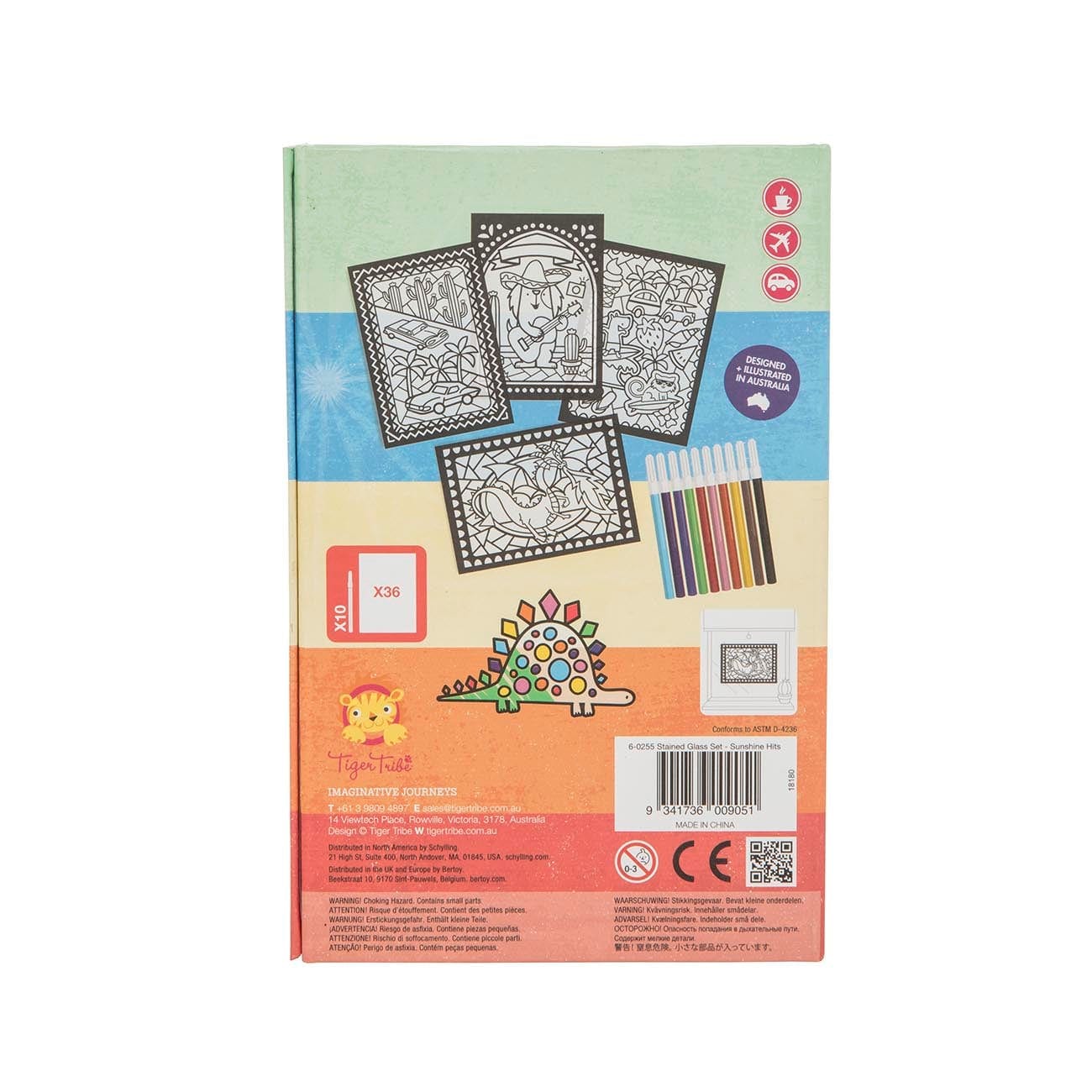 TigerTribe Art & Craft Stained Glass Set - Sunshine Hits