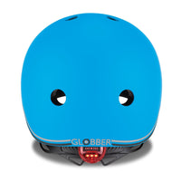 Globber Helmet w/Flashing Light - Sky Blue 46-51cm