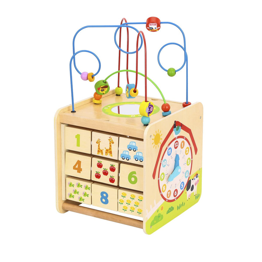 Tooky Toy Activity Centers Farm Play Cube Activity Centre