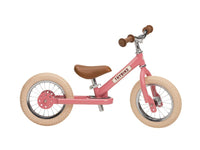 Trybike Balance Bikes Trybike Steel Pink Vintage,Chrome Parts &amp; Creme Tyres