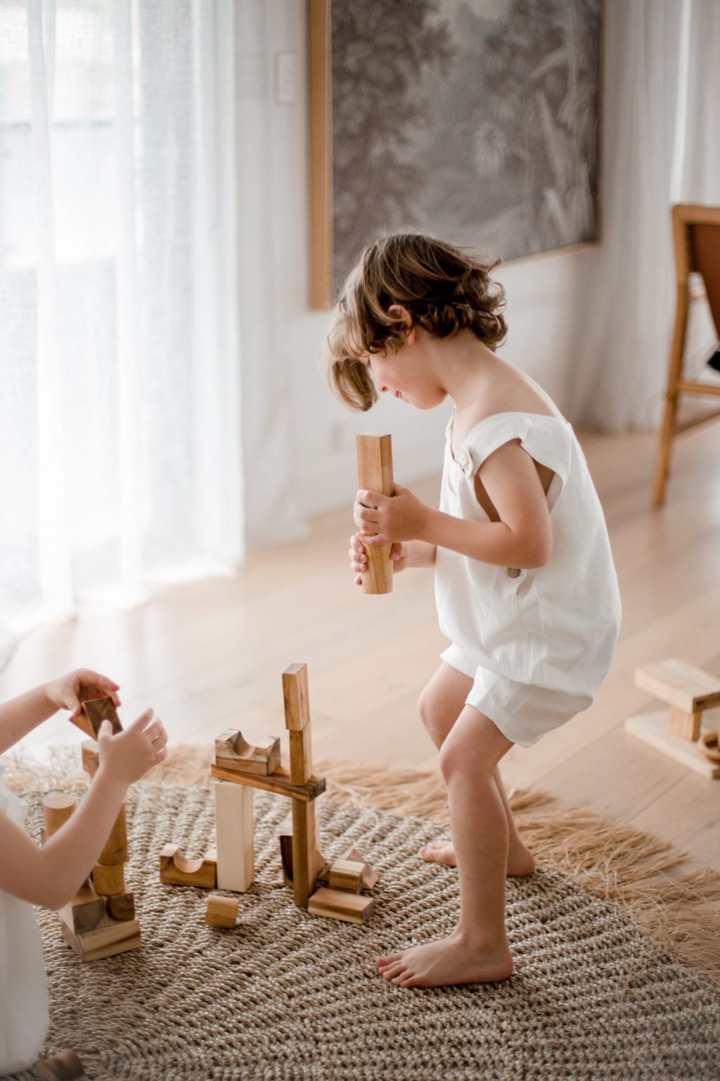 Qtoys Natural Wood Blocks – 34 Pcs