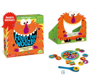 Feed the Woozle game pieces