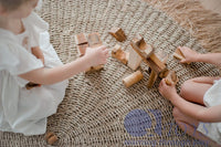 Qtoys Natural Wood Blocks – 34 Pcs