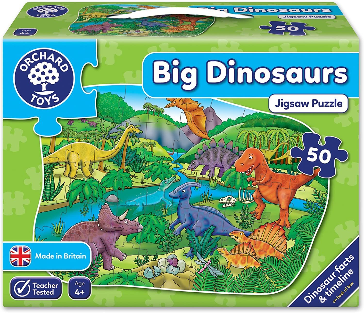 Orchard Jigsaw - Big Dinosaur Shaped Puzzle 50pc